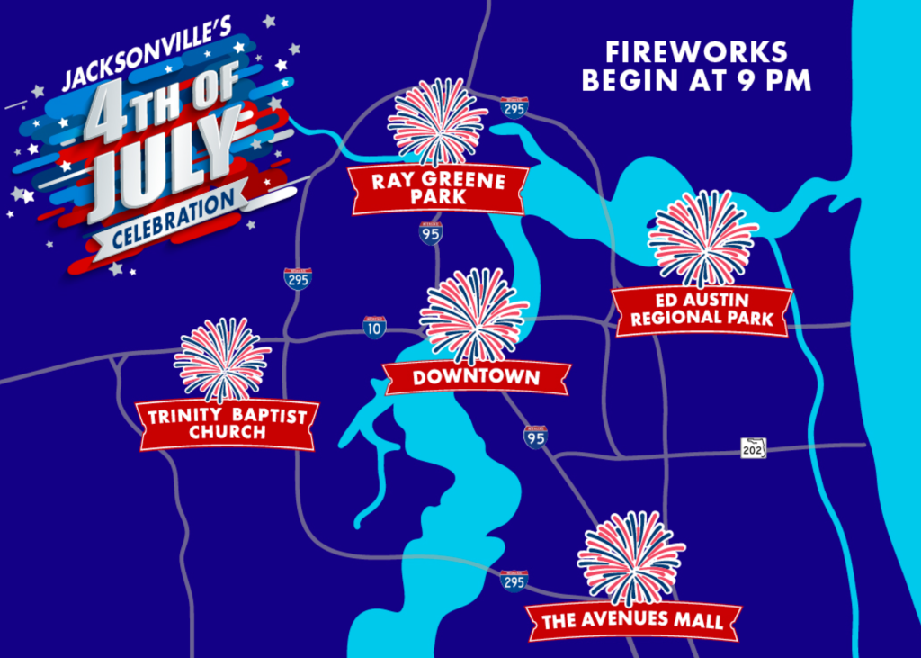 guide to 4th of july fireworks in jacksonville florida